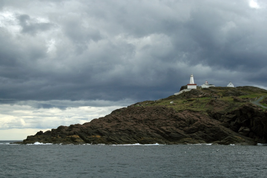 A boat tour out of St. John's harbour give a new perspective on Cape Spear, North America's easternmost point - this time with a rainstorm brewing in the background.