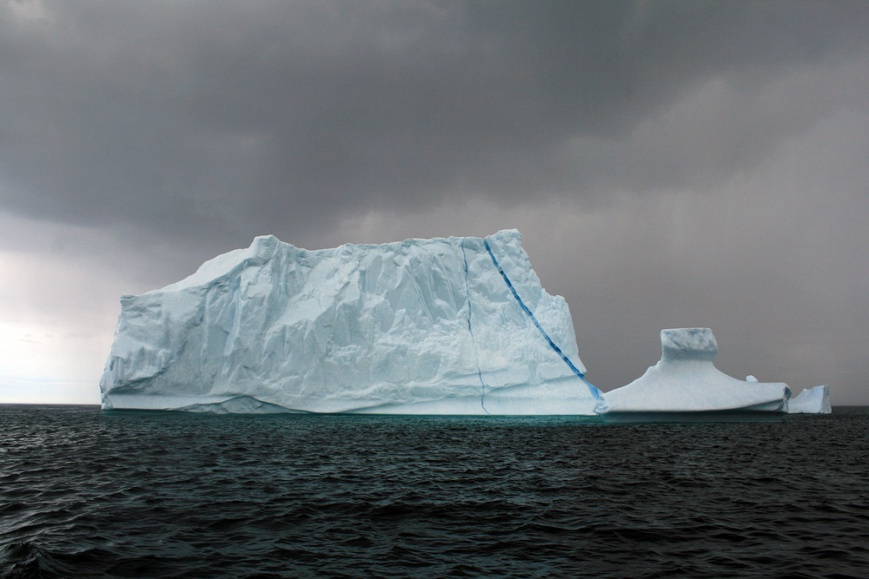 And, of course, more icebergs. There were some mammoths outside the narrows this month!
